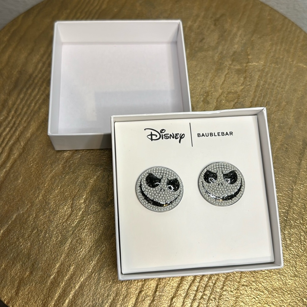 Baublebar X Disney, The Nightmare Before Christmas Jack Skellington earrings NWT - Picture 3 of 7